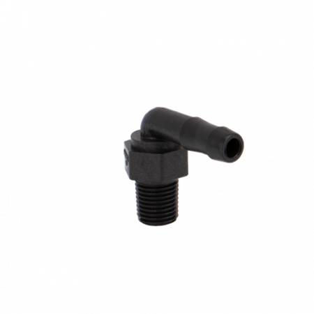 Патрубок 1/4" під шланг 3/8" 90 ° нержавійка HB025/038-90